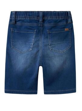 Nome Bermuda Name It Ryan Jogger in denim blu per bambino.