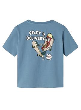 Maglietta Name It David Regular blu per bambino