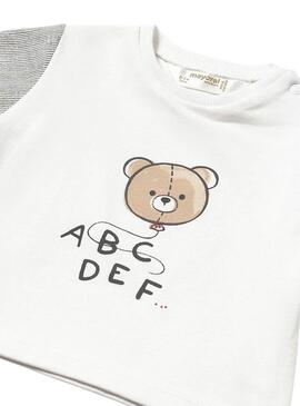 Maglietta Mayoral fantasia Orso bianco per Bambino