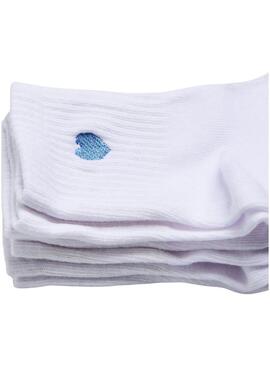 Calzini da 3 calzini Pieces Mova bianchi per donna