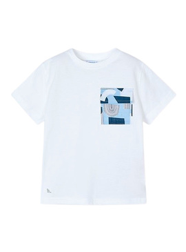 T-Shirt Mayoral Weekend Vibes Bianco per Bambino