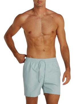 Costume da bagno Calvin Klein logo tape turchese per uomo
