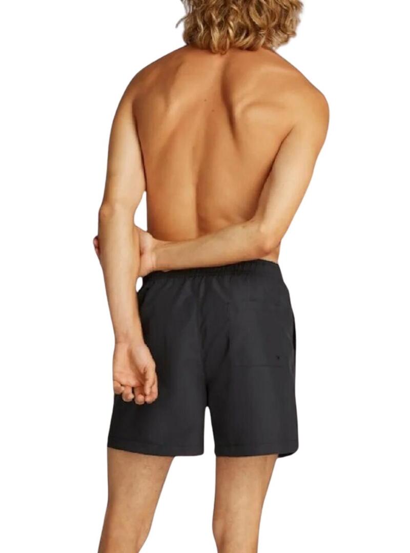 Costume da bagno Calvin Klein nero con logo frontale per uomo.