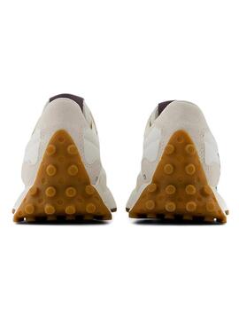 Sneakers New Balance 327 beige e viola per donna