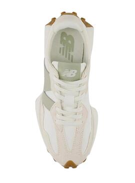 Sneakers New Balance 327 bianche e verdi per donna