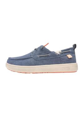 Scarpe da barca Walkin Pitas Maui Flax blu per uomo