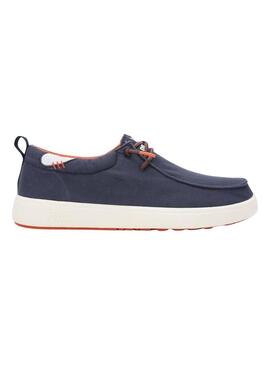 Scarpe Walkin Pitas Wallabi Biarritz blu marino per uomo.