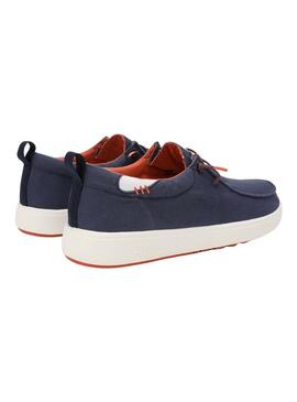 Scarpe Walkin Pitas Wallabi Biarritz blu marino per uomo.
