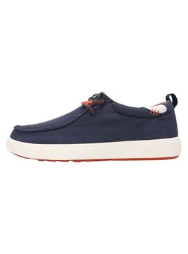 Scarpe Walkin Pitas Wallabi Biarritz blu marino per uomo.