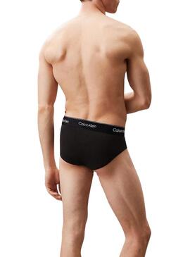 Confezione da 3 slip Calvin Klein Icon neri per uomo