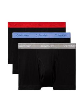 Pacco di 3 mutande Calvin Klein boxer nere per uomo.