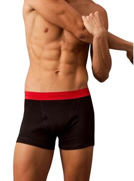 Pacco di 3 mutande Calvin Klein boxer nere per uomo.