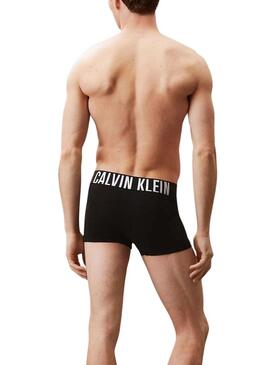 Confezione da 3 slip aderenti Calvin Klein neri per uomo.