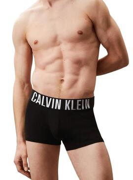 Confezione da 3 slip aderenti Calvin Klein neri per uomo.