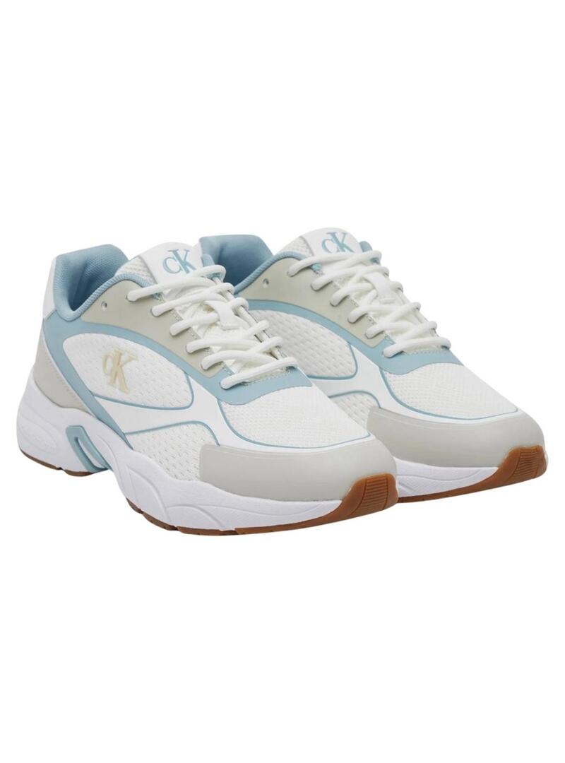 RETRO TENNIS KNIT MG Bright White/Silver Birch/Clo