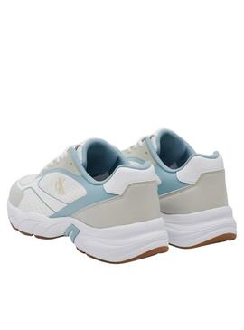 RETRO TENNIS KNIT MG Bright White/Silver Birch/Clo