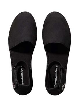Espadrillas Calvin Klein con zeppa nere da donna
