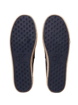 Espadrillas Calvin Klein in tela blu navy per uomo