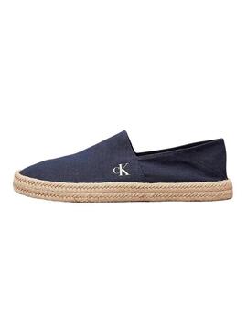 Espadrillas Calvin Klein in tela blu navy per uomo
