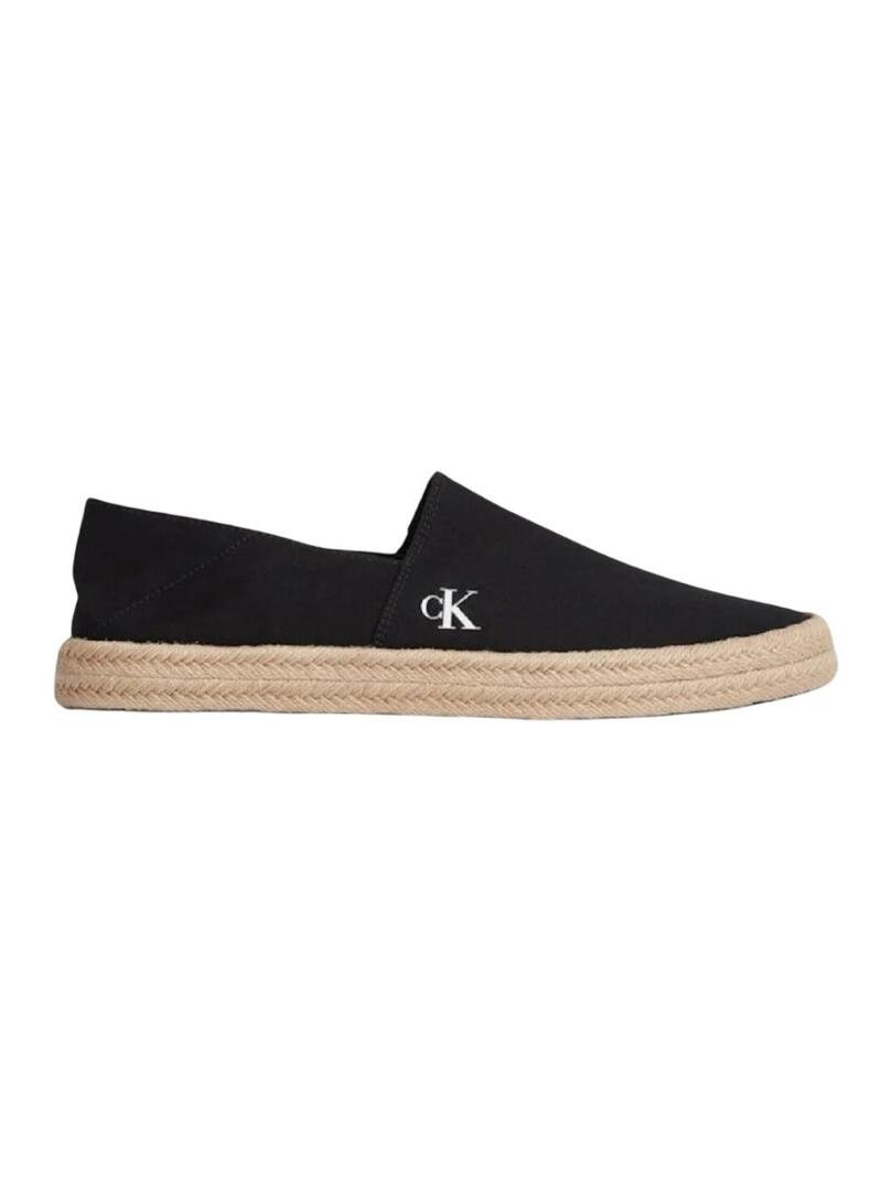 Espadrillas Calvin Klein in tela nera per uomo