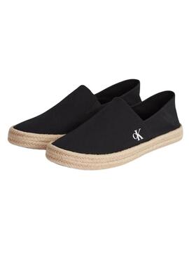 Espadrillas Calvin Klein in tela nera per uomo