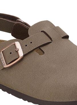 Zoccoli Birkenstock Tokio marrone per bambino
