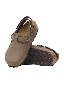 Zoccoli Birkenstock Tokio marrone per bambino