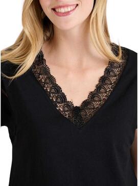 Maglietta Naf Naf Shara nera da donna.
