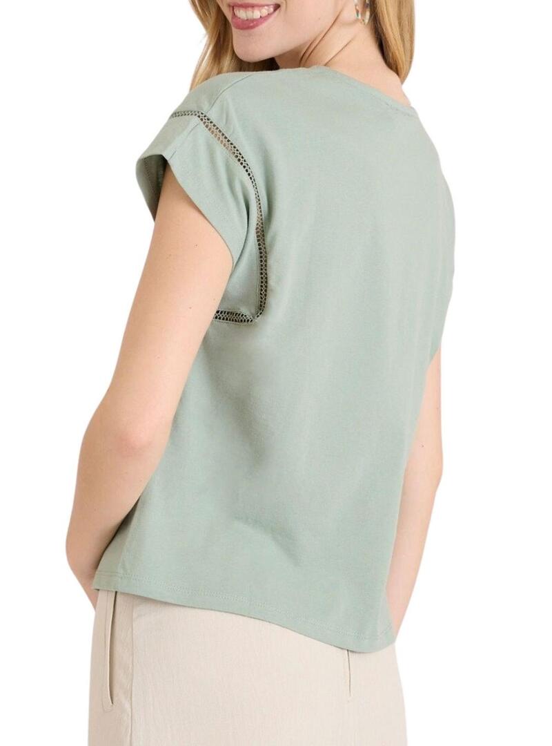 Maglietta Naf Naf Shara verde per donna