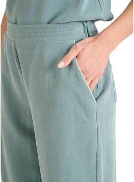 Pantaloni Naf Naf Gala verde turchese per donna