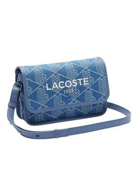 Borsa Lacoste Jacquard Heritage denim per donna