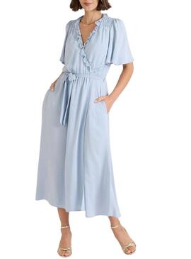 Abito Naf Naf Popy azzurro cielo per donna