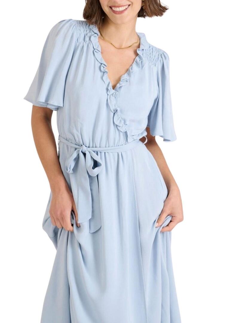 Abito Naf Naf Popy azzurro cielo per donna