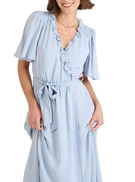 Abito Naf Naf Popy azzurro cielo per donna