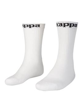 Pack di Socks Kappa Atel Bianco Uomo e Donna