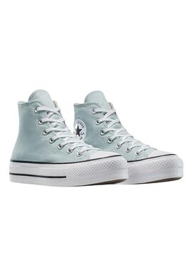 Sneaker Converse Chuck Taylor All Star platform blu turchese