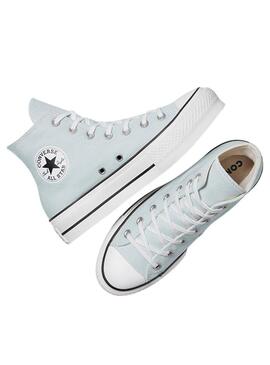 Sneaker Converse Chuck Taylor All Star platform blu turchese