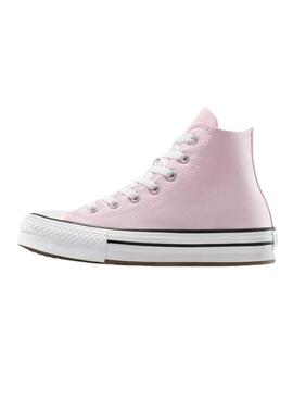 Sneakers Converse Chuck Taylor All Star piattaforma rosa.
