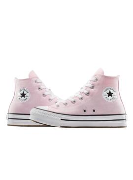 Sneakers Converse Chuck Taylor All Star piattaforma rosa.