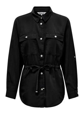 Camicia da camera Only Aris cargo nera per donna