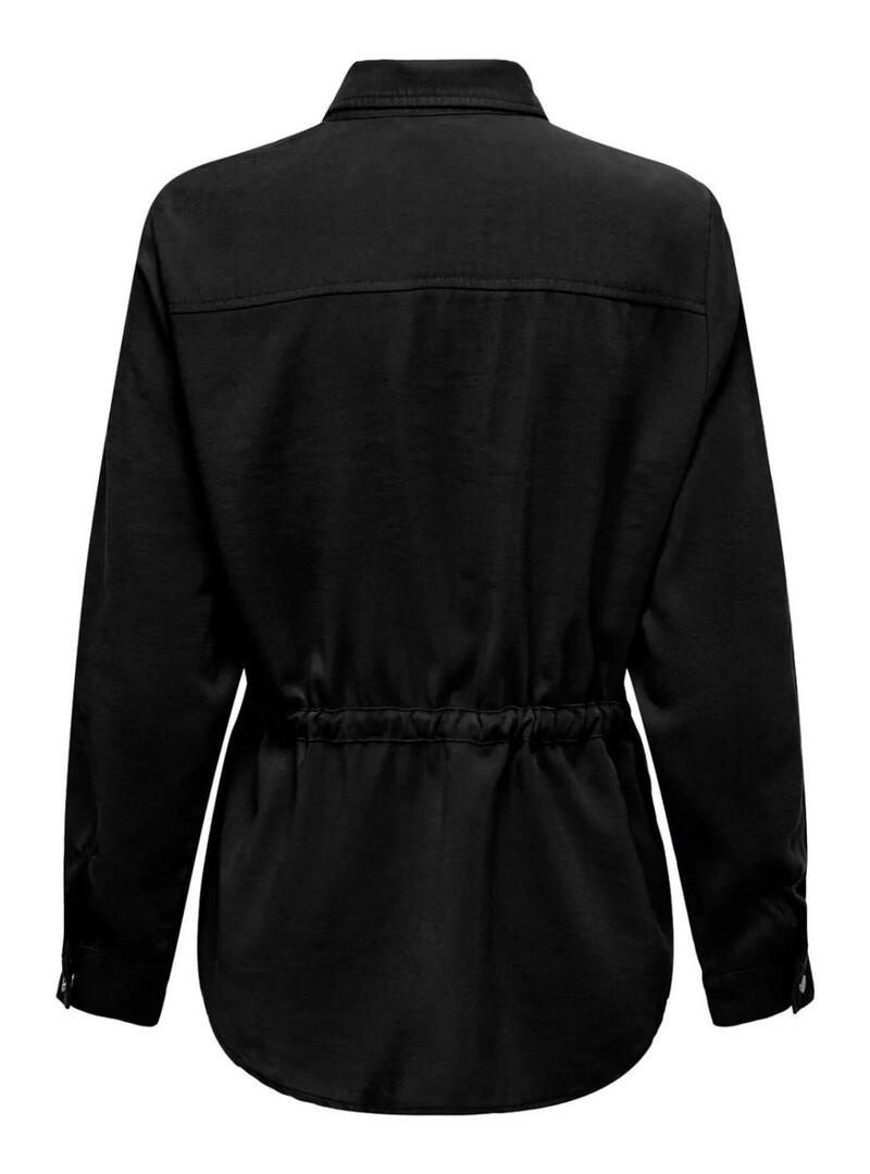  Camicia da camera Only Aris cargo nera per donna