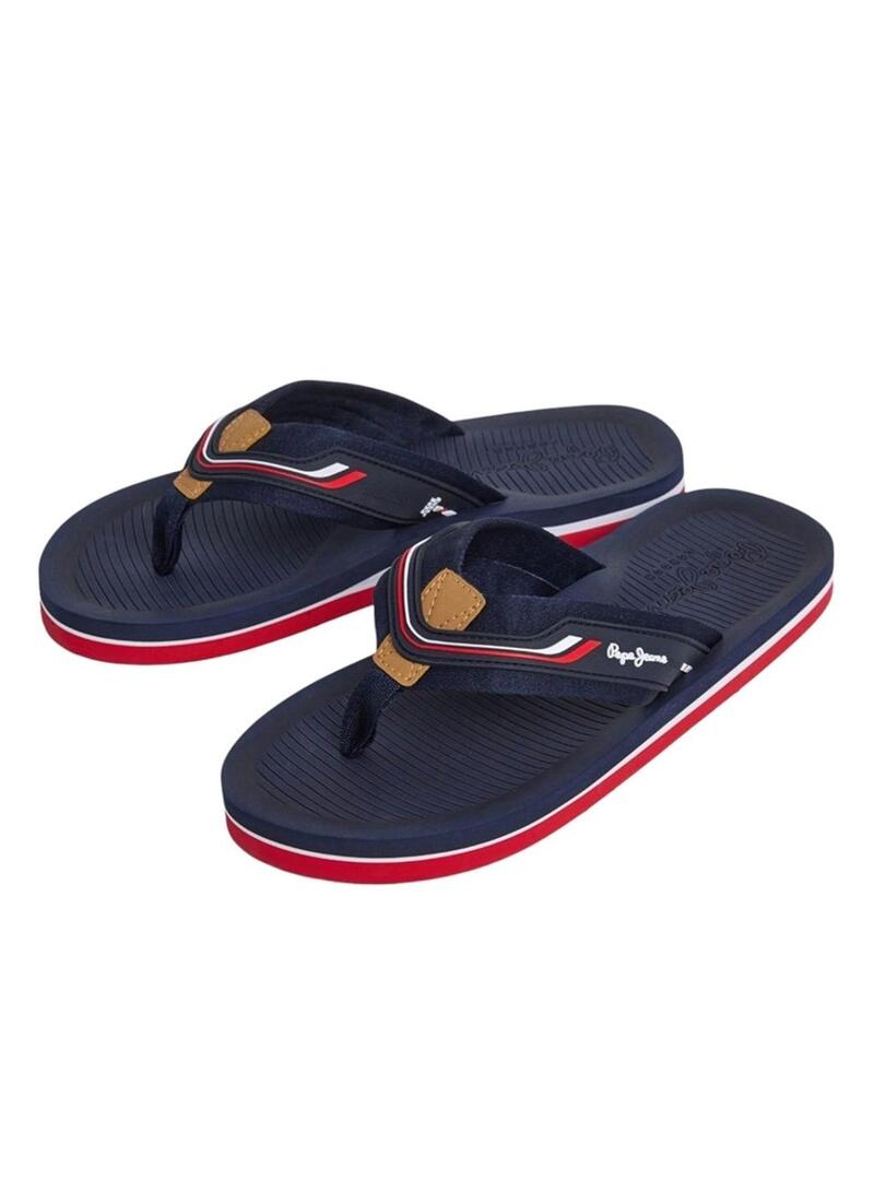 Infradito Pepe Jeans West Club blu scuro per uomo