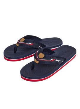 Infradito Pepe Jeans West Club blu scuro per uomo