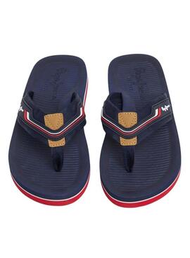 Infradito Pepe Jeans West Club blu scuro per uomo