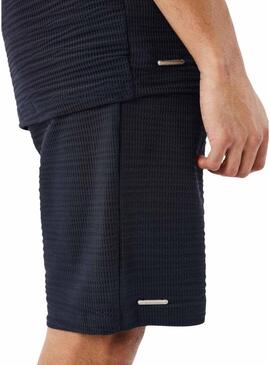 Bermuda Progetto  X tessuto testurizzato nero per uomo a Parigi.