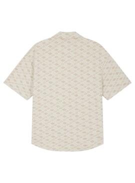 Camicia Project x Paris in tessuto testurizzato per uomo beige