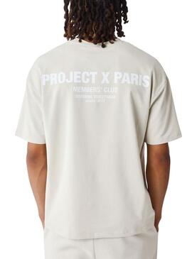 Maglietta Project x Paris Club Members beige per uomo.