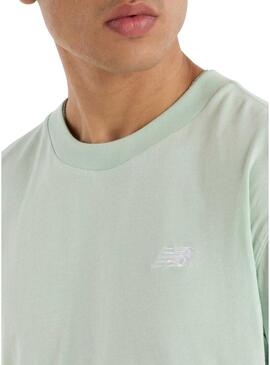Maglietta New Balance Sport Essentials verde per uomo