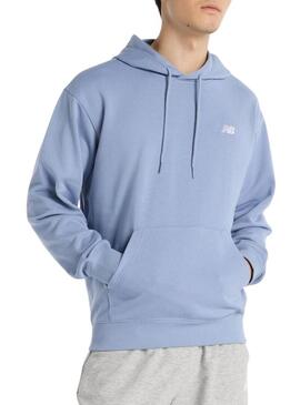 Felpa New Balance Sport Essentials blu per uomo