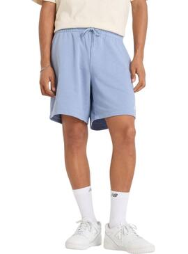 Bermuda New Balance Sport Essentials blu per uomo